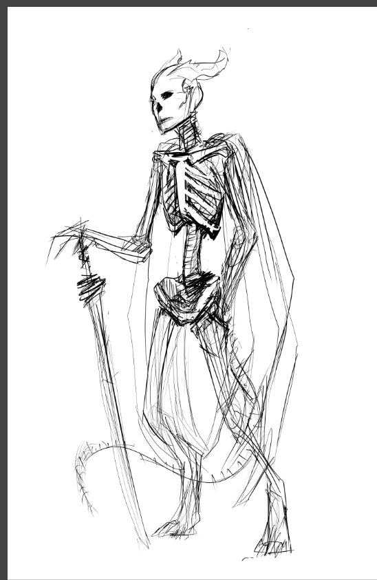 Skeleton Dragon person 01
